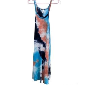 AXIS apparel Tie Dye Midi Dress Size Large